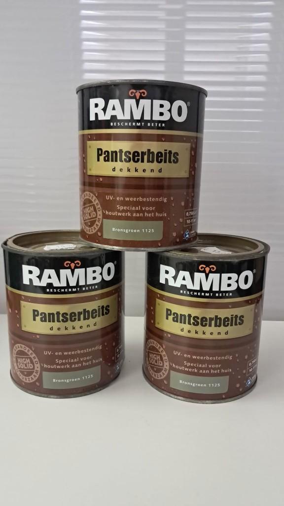 NIEUW Diverse blikken Beits / Tenco + Rambo, Bricolage & Construction, Peinture, Vernis & Laque, Neuf, Lasure, Enlèvement ou Envoi