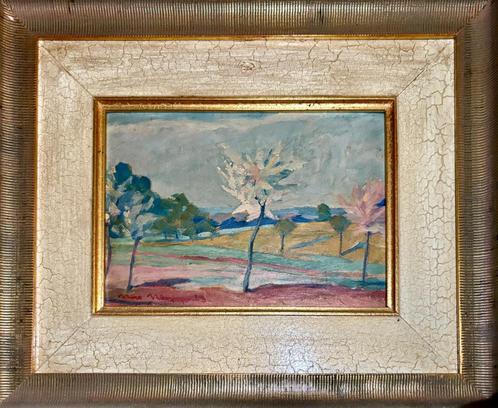 tableau ancien KLOPP  Moselle LUXEMBOURG Beckius Kutter Weis, Antiek en Kunst, Kunst | Schilderijen | Klassiek, Ophalen of Verzenden