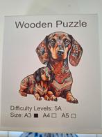 Houten puzzel a3, Ophalen of Verzenden, Minder dan 500 stukjes, Zo goed als nieuw, Legpuzzel