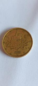 2002 50 EURO CENT ITALY MARCUS AURELIUS RARE COIN, Postzegels en Munten, Munten | Europa | Euromunten, Italië, 50 cent, Losse munt