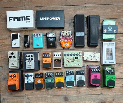Pedalen lot of apart, Muziek en Instrumenten, Effecten, Zo goed als nieuw, Chorus, Delay of Echo, Distortion, Overdrive of Fuzz