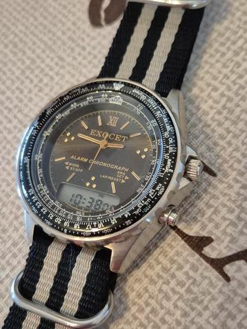 Vintage horloge ana-digi alarm chronograph verzameling  beschikbaar voor biedingen