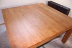 Als nieuwe teak eettafel 141x141 cm - 8 pers., Huis en Inrichting, Ophalen, Zo goed als nieuw, Vijf personen of meer, 100 tot 150 cm