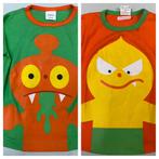 T-shirt monster met lange mouwen maat 98 - 104 oranje groen, Gebruikt, Jongen of Meisje, Ophalen of Verzenden, Shirt of Longsleeve