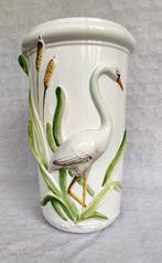Decoratieve cache-pot met reiger decoratie, paraplubak, Ophalen of Verzenden