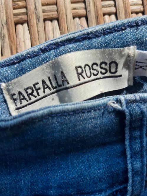 Dames jeans broek merk Farfallo Rosso mt XL, Kleding | Dames, Broeken en Pantalons, Zo goed als nieuw, Wit, Ophalen of Verzenden