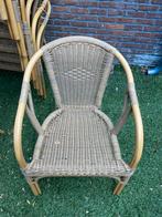 Rotan rattan stoen / terras stoelen /19 stuks, Ophalen, Gebruikt, Kunststof, Stapelbaar