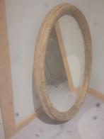 Houten ovalen spiegel., Maison & Meubles, Enlèvement