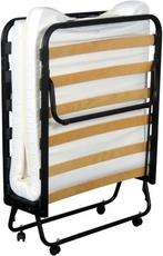 Vouwbed met lattoflex matras is in blauw kleur, Ophalen of Verzenden, Gebruikt, Blauw