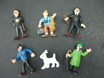 Hergé-Complete sets van 6 figuren van Kuifje„Schleich” -1985 beschikbaar voor biedingen