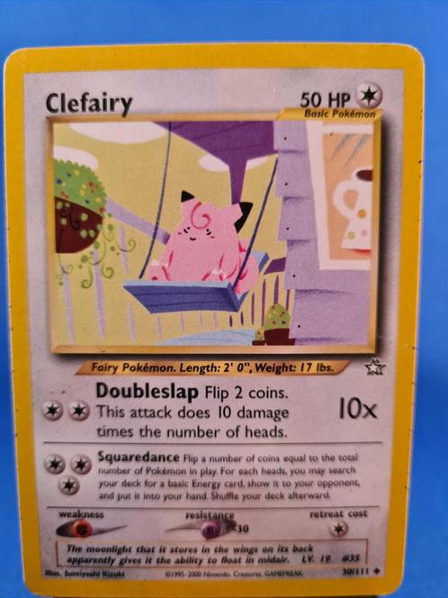 Clefairy 30/111 - Neo Genesis, Hobby en Vrije tijd, Verzamelkaartspellen | Pokémon, Zo goed als nieuw, Verzenden