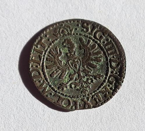 zilveren, zeer oude Poolse munt uit 1623, Sigismund III, Postzegels en Munten, Munten | Europa | Niet-Euromunten, Losse munt, België