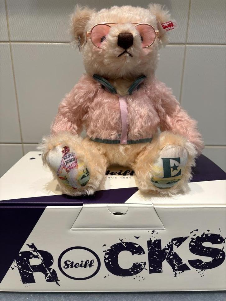 Steiff Rocks ! Ours Elton John, Collections, Ours & Peluches, Comme neuf, Ours en tissus, Steiff, Enlèvement ou Envoi