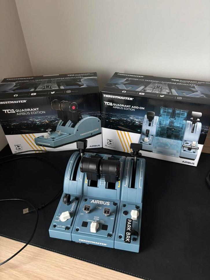 Pack Joystick TCA Quadrant Airbus Edition, Computers en Software, Joysticks, Gebruikt, Ophalen