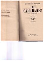 Les camarades  de Erich Maria Remarque, Gallimard 1938, Livres, Erich Maria Remarque, Utilisé, Enlèvement ou Envoi