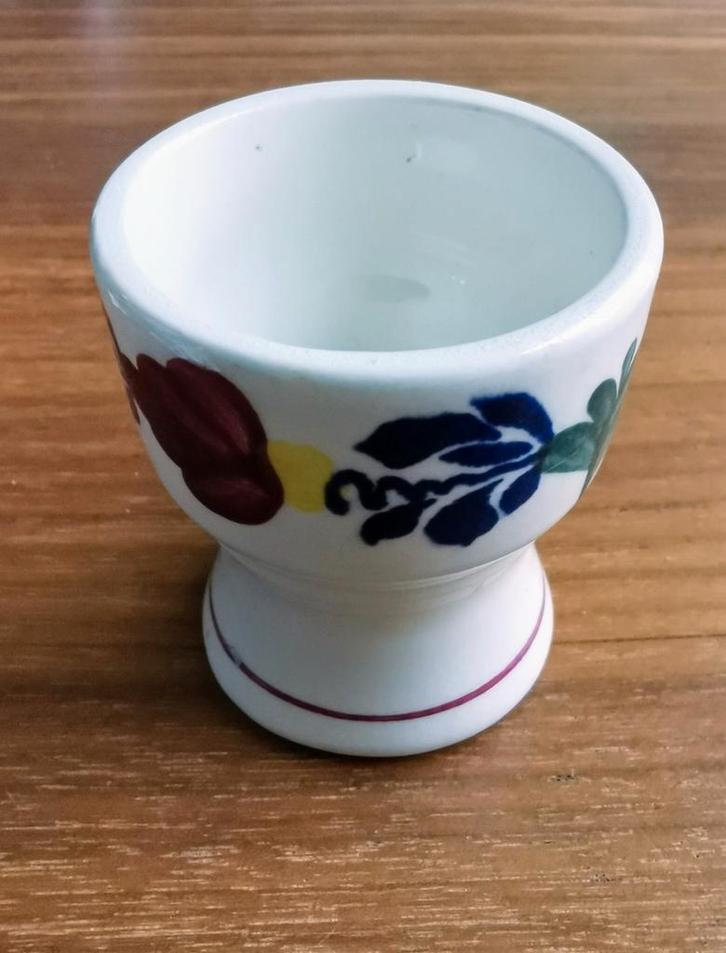 Eierdopje Boch S. A. Boerenbont stempel in perfecte staat., Huis en Inrichting, Keuken | Servies, Zo goed als nieuw, Overige typen