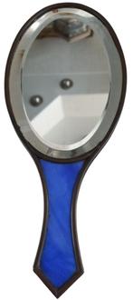 glas in lood "handspiegeltje", Antiek en Kunst, Ophalen of Verzenden, Minder dan 50 cm, Minder dan 100 cm