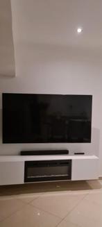 Tv 165cm 65 inch werkt maar zit en streep in het midden, Gebruikt, Ophalen of Verzenden