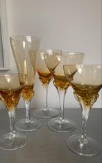 BOHEMIA vintage glasservies (34) kristalglas kristal, Enlèvement ou Envoi