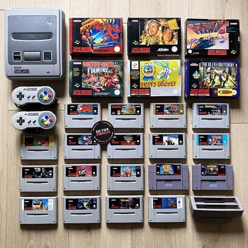 Console Super Nintendo + Jeux, Consoles de jeu & Jeux vidéo, Jeux | Nintendo Super NES, Comme neuf, Enlèvement ou Envoi