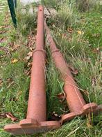 2 zware decoratieve gietijzeren palen, Ophalen, Nieuw, IJzer