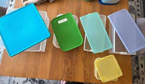 Ventismart fridgesmart vershouddozen Tupperware, Huis en Inrichting, Keuken | Tupperware, Zo goed als nieuw, Blauw, Geel, Paars