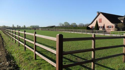 Lot van 200 hardhouten weide palen met 3 gleuven., Dieren en Toebehoren, Stalling en Weidegang, Weidegang