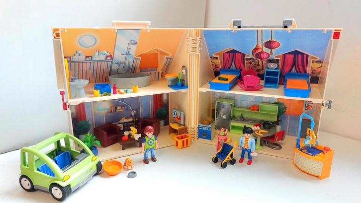 Playmobil 70985 Maison transportable + voiture + extra, Kinderen en Baby's, Speelgoed | Playmobil, Zo goed als nieuw, Ophalen of Verzenden