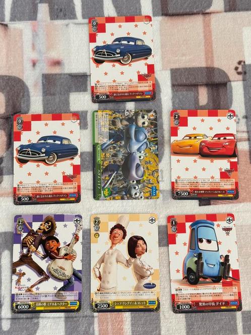 Disney Pixar 7 kaarten cards Cars Bugs Life Coco Ratatouille, Hobby en Vrije tijd, Verzamelkaartspellen | Overige, Nieuw, Meerdere kaarten