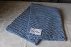 Handgehaakt deken voor uw viervoeter blauw spikkel 60/90 cm, Ophalen of Verzenden, Nieuw