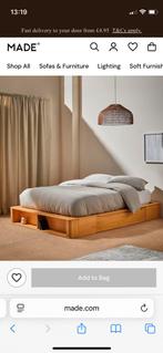 Houten tweepersoonsbed Bed 160*228, Twee personen