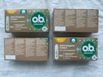 nieuw - set van 4 dozen ob organic cotton tampons, Nieuw, Overige typen, Ophalen of Verzenden