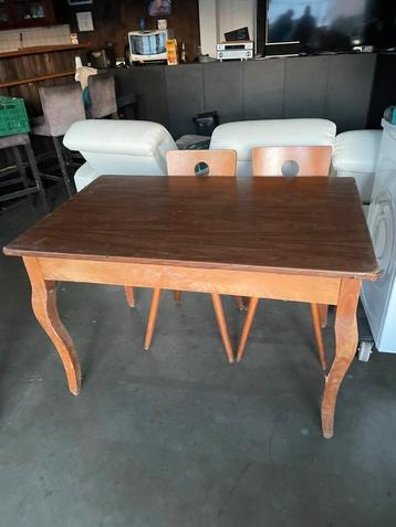 Cafétafels en stoelen, Huis en Inrichting, Tafels | Eettafels, Ophalen, Gebruikt