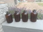Lot van 4 grote identieke mooie apotheker flessen, Antiek en Kunst, Ophalen