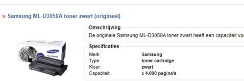 Samsung Cartridge zwart, Informatique & Logiciels, Fournitures d'imprimante, Neuf, Cartridge, Enlèvement