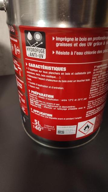 Saturateur pour bois extérieur V33 (2 bidons disponible), Neuf, Brun, Enlèvement, 5 à 10 litres