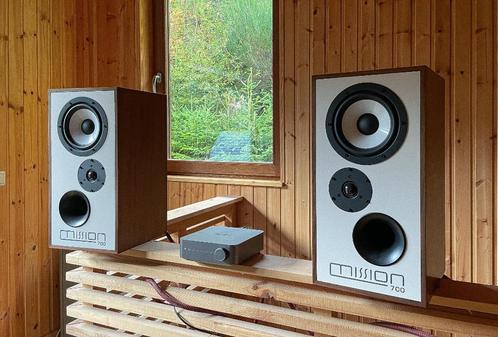 Mission 700-luidsprekers, Audio, Tv en Foto, Luidsprekerboxen, Zo goed als nieuw, Front, Rear of Stereo speakers, 60 tot 120 watt