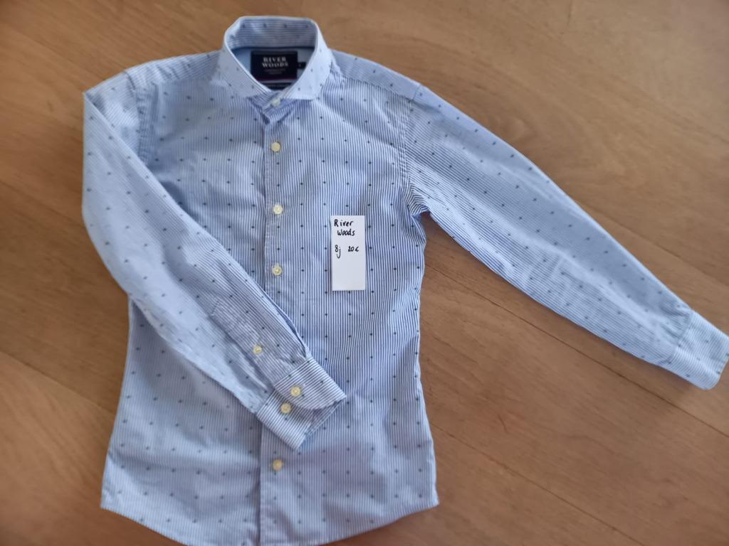 Prachtig jongenshemd River Woods 8 jaar M128, River woods, Overhemd of Blouse, Ophalen of Verzenden, Zo goed als nieuw