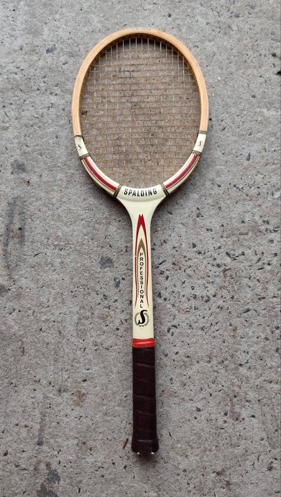 Spalding houten tennisracket – goede staat, Sport en Fitness, Tennis, Ophalen of Verzenden