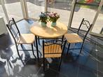 Ronde keuken- of veranda tafel, Ophalen