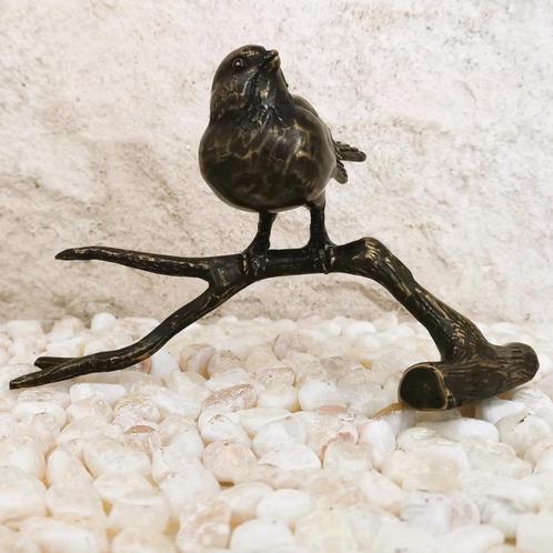 Brons: 1 - 2 of  3  vogels op tak  - IJsvogel - Uil enz, Huis en Inrichting, Woonaccessoires | Overige