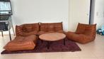 Vintage set Togo Ligne Roset, Ophalen of Verzenden, Zo goed als nieuw, Leer