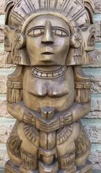 Azteekse Mayo Meso - Amerika Medicische totem 50cm, Antiek en Kunst, Ophalen of Verzenden