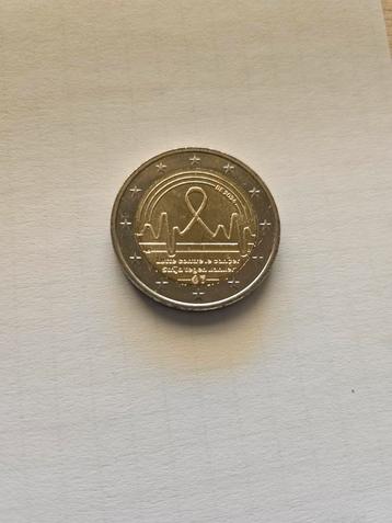 2 euro munt België Strijd tegen kanker 2024 beschikbaar voor biedingen