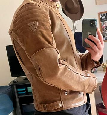 Rev’It Motorjas leren jas Suede L (50) beschikbaar voor biedingen