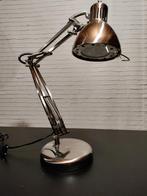 retro bureaulamp, Huis en Inrichting, Lampen | Tafellampen, Vintage, Metaal, Zo goed als nieuw, 50 tot 75 cm