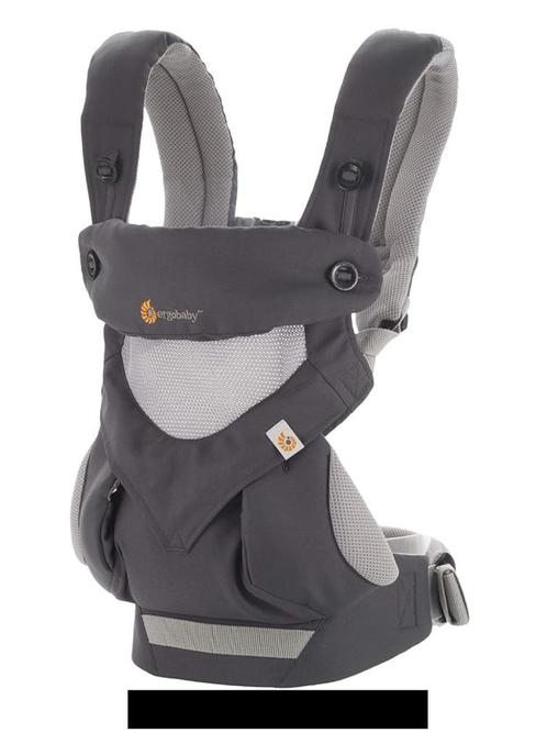 Ergobaby omni 360 cool air draagzak Carbon Grijs, Kinderen en Baby's, Babydragers en Draagdoeken, Zo goed als nieuw, Draagzak