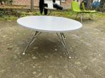 Witte Koffietafel, Huis en Inrichting, Tafels | Salontafels, Ophalen, Zo goed als nieuw, 50 tot 100 cm, 50 tot 75 cm