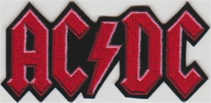 ACDC stoffen opstrijk patch embleem #5, Verzamelen, Muziek, Artiesten en Beroemdheden, Nieuw, Kleding, Verzenden