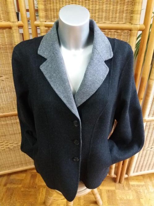 Grijze wollen-cashmere Betty Barclay Blazer - maat 44, Kleding | Dames, Truien en Vesten, Nieuw, Maat 42/44 (L), Grijs, Ophalen